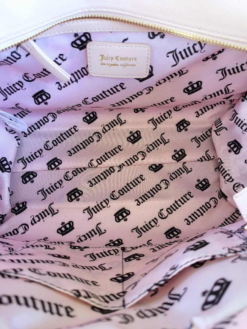 Juicy Couture Daisy For Juicy Tote Frosty Green Pink With Matching Card Wallet
